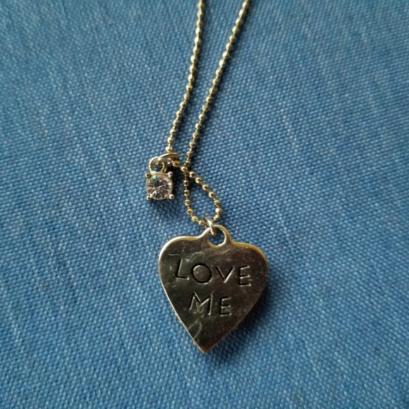 Betsey Johnson Pavé Stone Heart Necklace - EPC - Picture 5 of 11